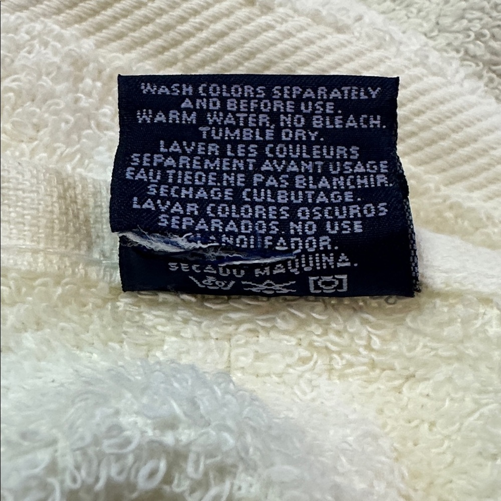 VTG Polo Bear By Ralph Lauren Western Casual Bath Sheet Beach Towel 35x72 USA - Picture 9 of 10
